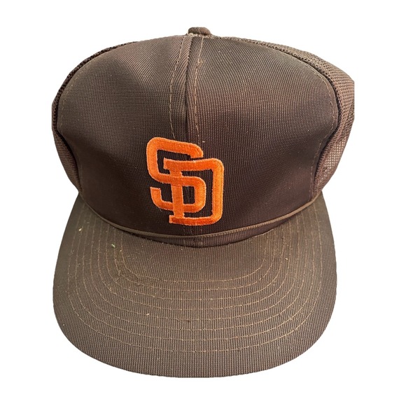 Sports Specialties Other - Vintage San Diego Padres Trucker Snapback Hat Brown Sports Specialties